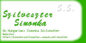 szilveszter simonka business card